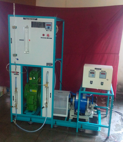 TWO CYLINDER FOUR STROKE DIESEL ENGINE TEST RIG WITH EDDY CURRENT DYANAMOMETER